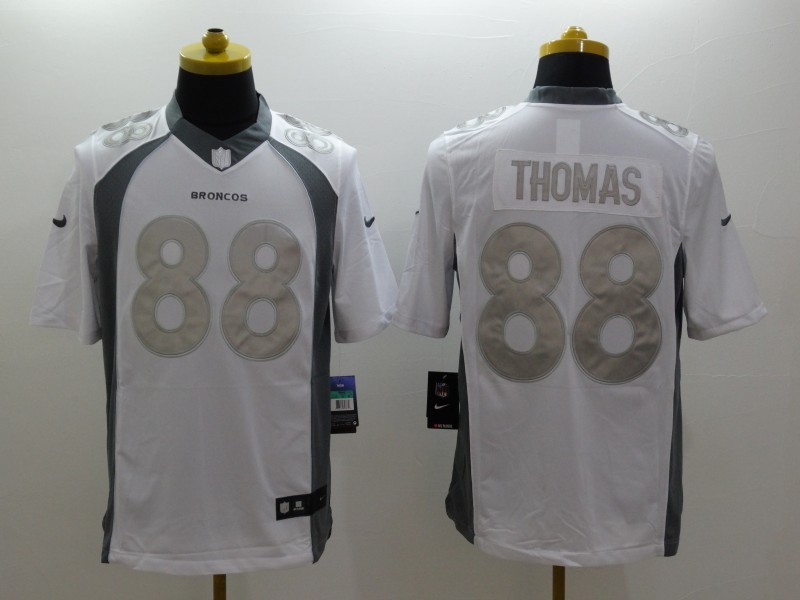 Men's Denver Broncos Demaryius Thomas #88 White Jersey